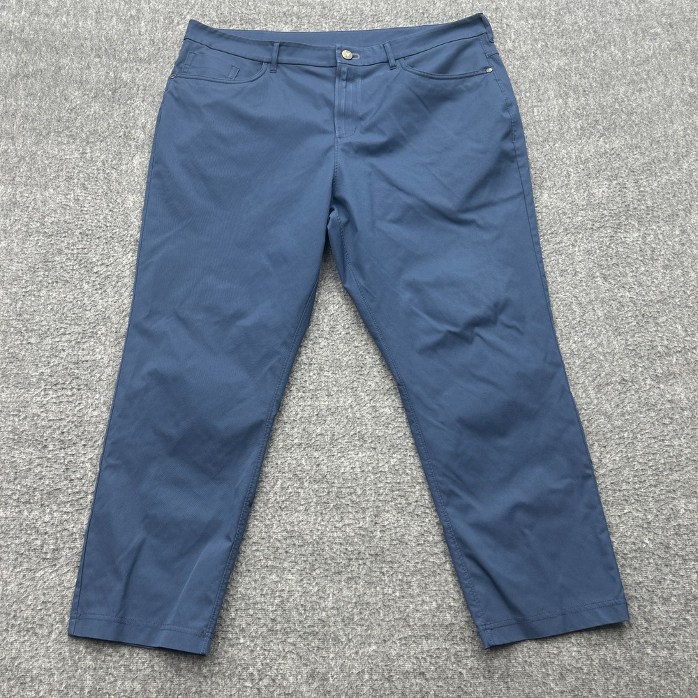 Public Rec Workday Pants Mens 38x28 Navy Blue 5-Pocket Performance Trousers